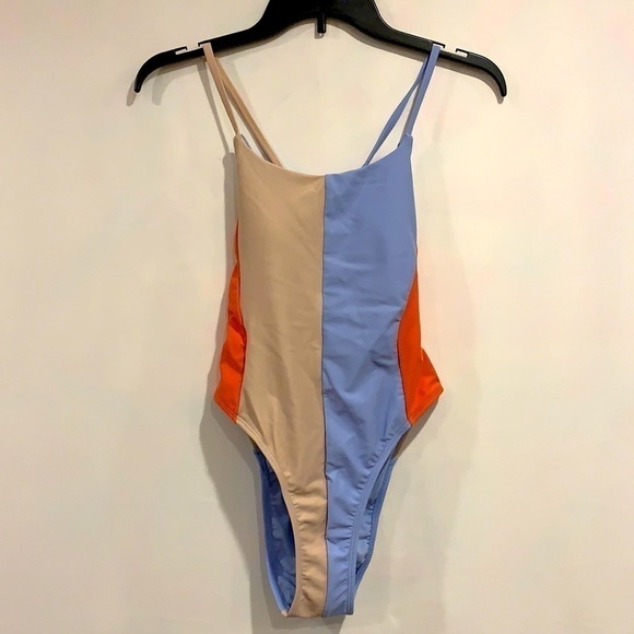 NWT Hula Honey Colorblock One Piece Swimsuit - Picture 3 of 7